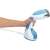 MPM MZP-01 Handheld Garment Steamer in use, blue and white