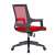 bluering® Smart red office chair with mesh backrest and black armrests
