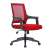 bluering® Smart red office chair with mesh backrest and black armrests