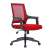 bluering® Smart red office chair with mesh backrest and black armrests