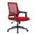 bluering® Smart red office chair with mesh backrest and black armrests