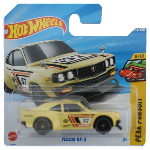 Hot Wheels: Mazda RX-3 sárga kisautó 1/64 - Mattel 164463428 - Játék autó