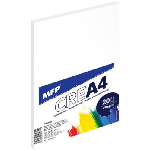 Rajzlap A/4, famentes, 250g, 20 lap/cs, MFP 153140245 - Iskolai papírcsomag