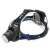 Esperanza Orion T6 LED Headlamp, black and blue, with adjustable beam and angle