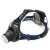 Esperanza Orion T6 LED Headlamp, black and blue, with adjustable beam and angle