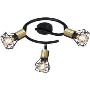 Čierno-zlaté bodové svietidlo Globo Lighting Xara - Bodové svetlá
