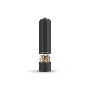 Esperanza electric pepper grinder EKP001K, black, with peppercorns visible - Spice Rack