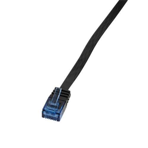 LogiLink CP0137B Cat5e lapos patch kábel - Fekete - 5m 44421425 - Logilink