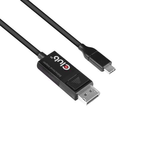 CLUB3D USB-C auf DisplayPort 1.4 Kabel, schwarz, 1.8m
