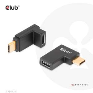 CLUB3D CAC-1528 USB C Gen2 szögletes adapter, 2 db, 90 fokos szögletes kialakítás - Club3D