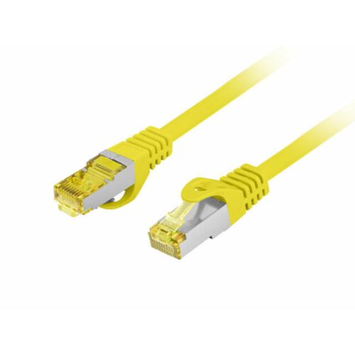 Lanberg S/FTP cat.6A patchcord 15m LSZH CU Fluke passed sárga 175090624 - Hálózati kábel