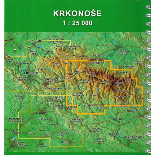Karkonosze 1:25 000. Turisztikai atlasz. HP térképészet 167032904 - Térkép és útikönyv
