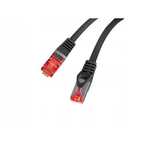 Lanberg S/FTP kat.6 patchcord 2m LSZH CU Fluke passed czarny
