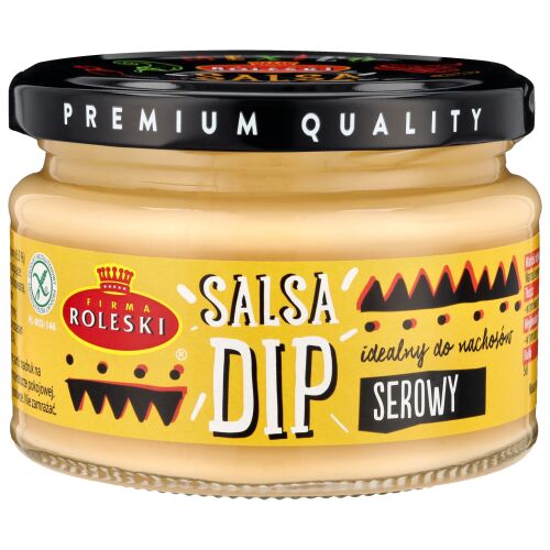 Roleski Salsa Sajtmártás 220g - Elülső címke - Csípős szósz