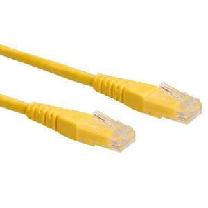 ROLINE 0.3m Cat6 UTP hálózati kábel Sárga 0,3 M U/UTP (UTP) 44071012 