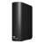 Western Digital Elements 8TB external hard drive, black, side view