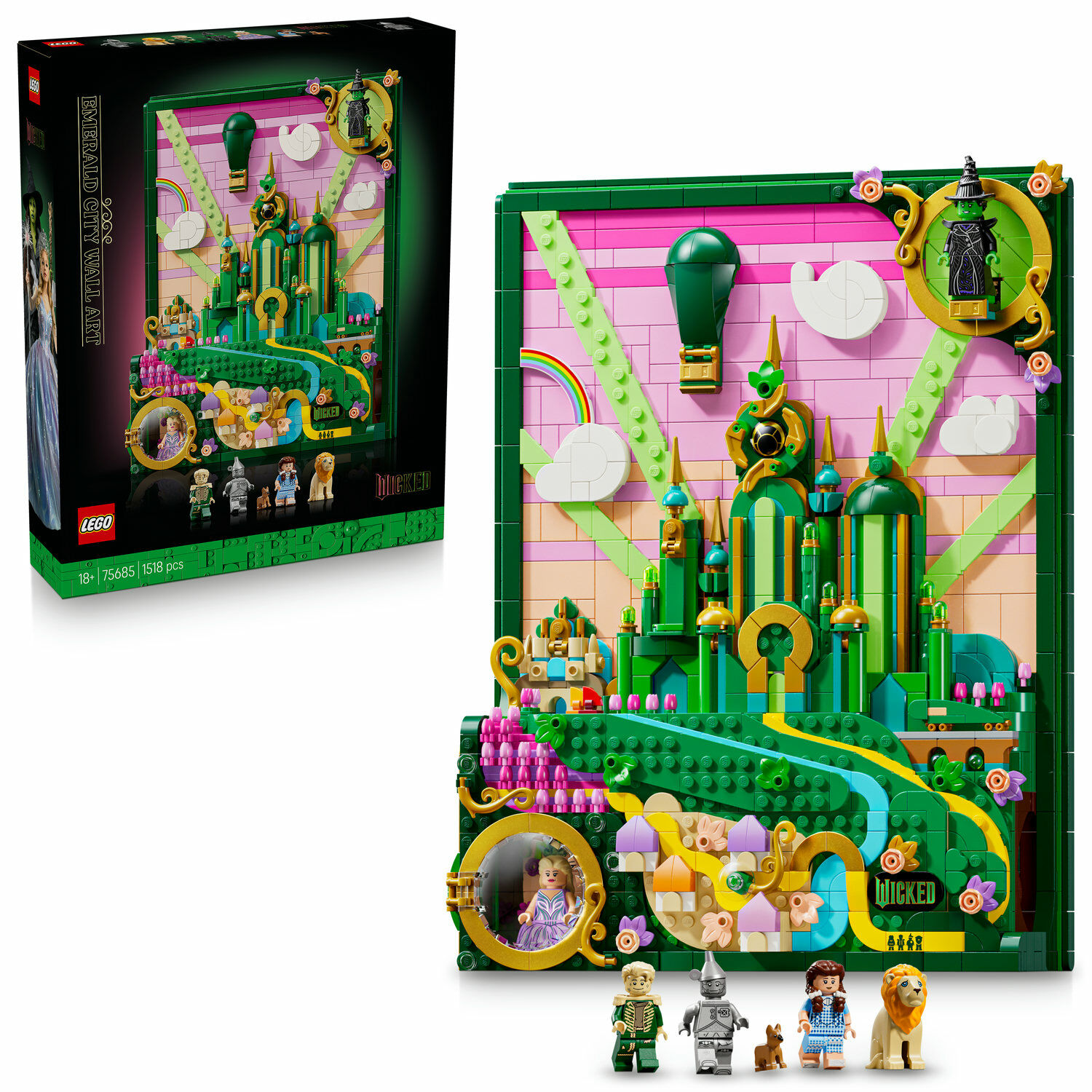 E-shop LEGO® Wicked Nástenné umenie: Emerald City 75685