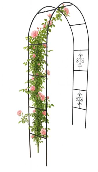 E-shop Záhradná pergola GardenLine s dekoráciou 140x38x240cm - Tmavozelená