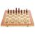 Fa sakk dáma backgammon 3 az 1-ben klasszikus fa sakktábla, dáma és backgammon társasjáték