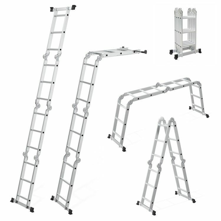 E-shop ModernHome 4x3 Multifunkčný hliníkový rebrík (150kg)