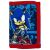 Zárt Sonic Prime pénztárca elölnézet, kék gyerek pénztárca Sonic rajzfilmmel