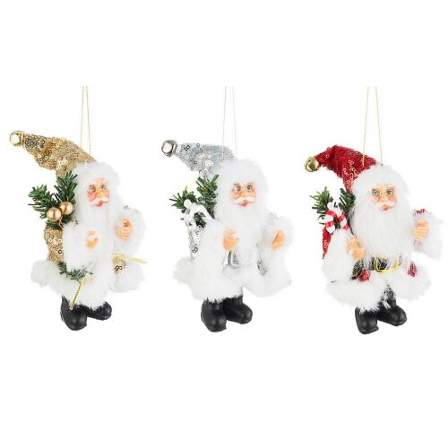 3 darabos mikulásfa dísz szett 6x5x13 cm 153716155 