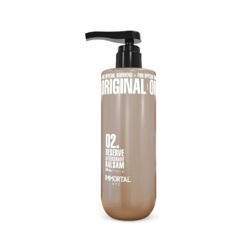 Immortal NYC Aftershave Balm No. 2, 500ml, nyugtató és hidratáló borotválkozás utáni kezelés férfiaknak - Arcszesz és aftershave