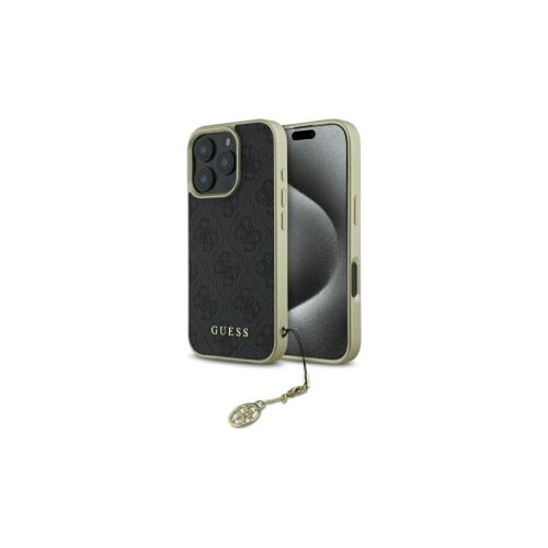 Guess GUHCP16XGF4GGR iPhone 16 Pro Max készülékhez 6.9" kemény tok 4G Charms Collection fekete