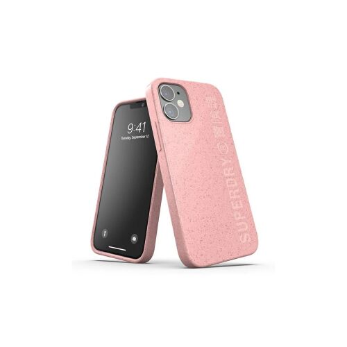 SuperDry Snap iPhone 12 mini készülékhez CompostableCase 42620 rózsaszín
