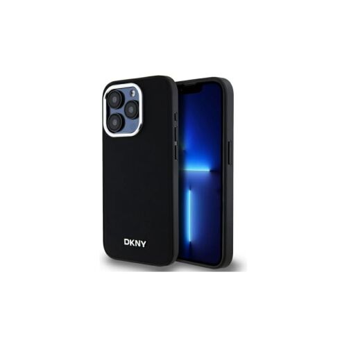 DKNY DKHMP15LPSCMCLK iPhone 15 Pro 6.1 készülékhez kemény tok Plain Logo MagSafe fekete 153635056 - DKNY
