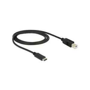 DeLOCK USB-C auf USB-B Kabel, 1 Meter, schwarz - Delock USB-Kabel