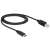 DeLOCK 83601 USB cable 1M USB 2.0 USB C to USB B black