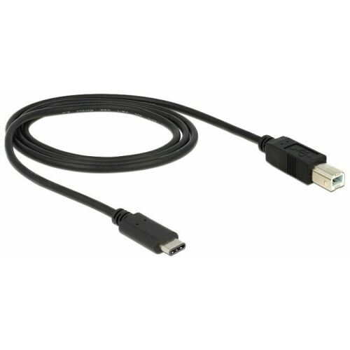 DeLOCK 83601 USB kábel 1 M USB 2.0 USB C USB B Fekete 170687521 - USB kábel