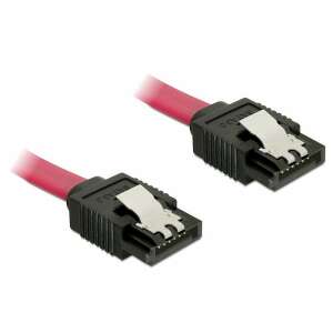 DeLOCK 82676 SATA cable 0.3m red, straight to straight connectors - Data Cable