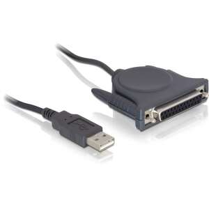 DeLOCK Adapter USB/Parallel párhuzamos kábel 1,6 M Fekete 44067880 