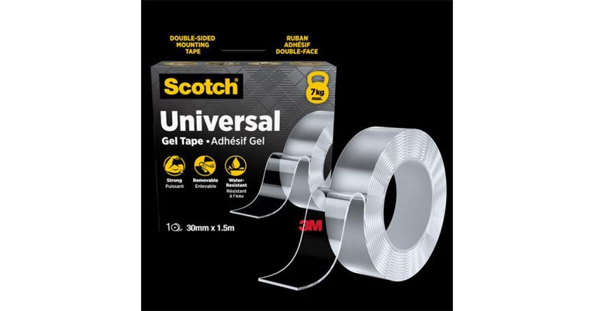 Ragasztószalag, kétoldalas, erős, 30 mm x 1,5 m, 3M SCOTCH Universal ...