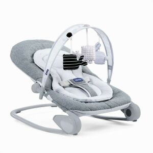 Chicco Hooplá 2-in-1 Baby Bouncer and Rocker, Titanium color - Babies & Toddler