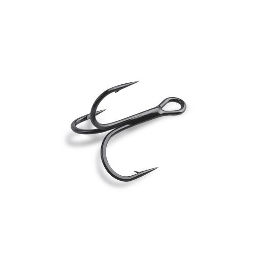 Mustad KVD Elite Kerek Öblű Hármashorog, 8-as méret, fekete nikkel bevonat - Mustad