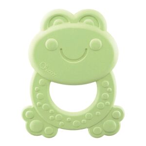 Close-up of Chicco Burt the Frog Teether, ECO+ bioplastic - Chewing gum