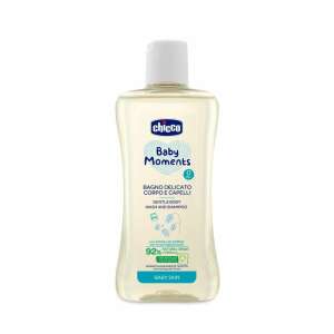 Chicco Baby Moments Gentle Body Wash and Shampoo for Baby Skin, 200 ml - Bath Product