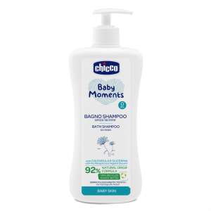 Chicco Baby Moments Kúpeľ a Šampón, 750 ml, bez sĺz, s nechtíkom a glycerínom, 92% prírodného pôvodu, dermatologicky testovaný, detská pokožka - Doplnky na kúpanie