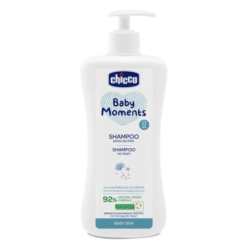 Chicco Baby Moments Šampon bez suza s nevenom i glicerinom, 500 ml