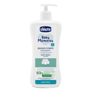 Chicco Baby Moments Tenderness Без сълзи душ гел, 500 ml, 93% формула с естествен произход, дерматологично тестван, бебешка кожа - Бебе & Малко дете
