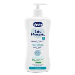 Chicco Baby Moments Protection Body Wash, 500 ml, tear-free, with calendula and glycerin, 93% natural origin, dermatologically and ophthalmologically tested, baby skin - Bath Product