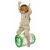 Toddler standing on Chicco Jungle Musical Roller, balance toy