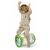 Child balancing on Chicco Jungle Musical Roller, inflatable toy