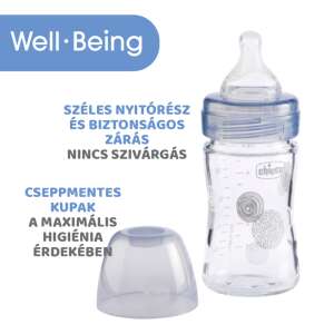 Well-Being üveg - 150 ml cumisüveg szilikon cumis normál folyás 63197705 Cumisüvegek - 150 ml