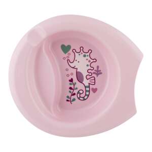 Chicco Easy Feeding Plate, pink, with seahorse design - Feeding