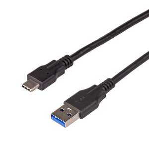 Akyga AK-USB-15 USB kábel 1m USB 3.2 Gen 1 (3.1 Gen 1) USB C USB A Fekete - Akyga USB kábel