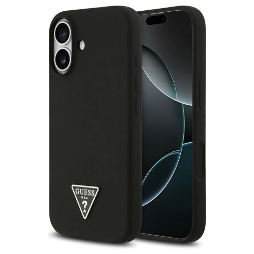 Guess Silicone Triangle Logo MagSafe tok iPhone 17 készülékhez fekete 153738744 - Guess